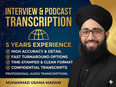 Transcription of  your interview or podcast