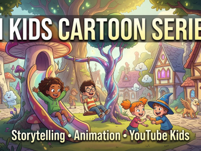 I will animate educational kids stories with colorful 2D characters