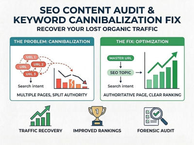 SEO Content Audit & Keyword Cannibalization Fix (Traffic Recovery)