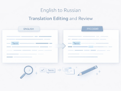 English to Russian Translation Editing and Review