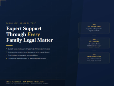 Family Law Documents | Custody, Divorce & Family Court Motions