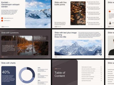 Professional presentation on powerpoint