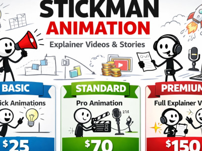 Professional Stickman Animation Video for Explainers and Stories