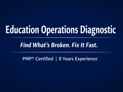 Education Operations Diagnostics - Find Your Top 3 Problems and Fix Them.