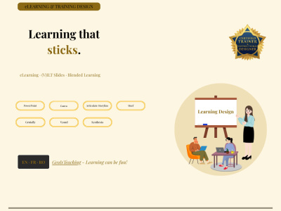 ELearning Course Design & ILT Slides | Articulate Rise | Blended Learning