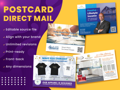 Marketing-focused EDDM, Postcard Design. Direct Mail Campaign