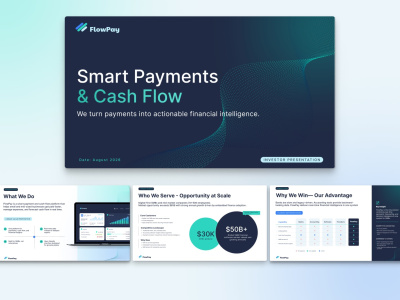 A professional pitch deck or presentation that helps boost your business.