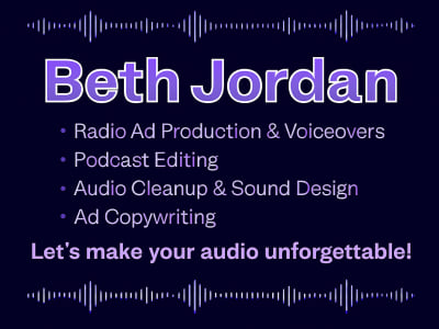 Professional radio & podcast ad production, brand imaging, and sound design