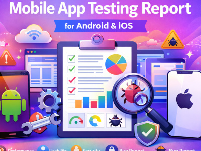 A comprehensive mobile app testing report for Android & iOS