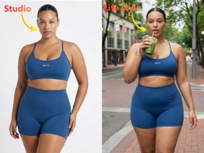 Fashion apparel ai photography with realistic ai models