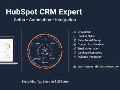 HubSpot CRM Setup, Sales Pipeline Automation & Marketing Workflow