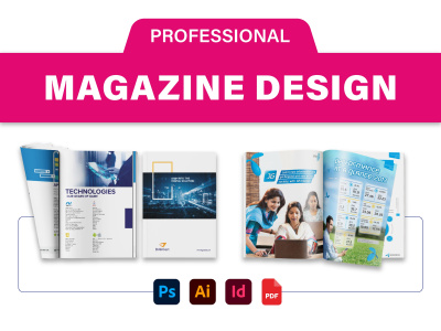 Magazine design, brochure, catalog and editorial layout