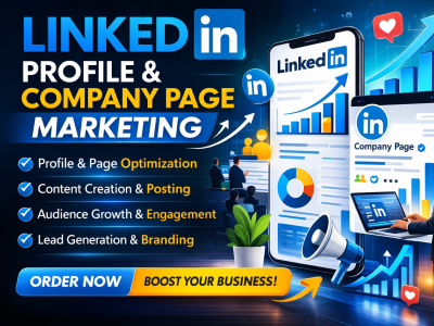 Linkedin profile and company page