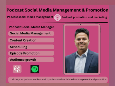 Podcast social media management and episode promotion