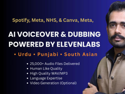 Urdu & Punjabi AI Voiceover and AI Dubbing — ElevenLabs
