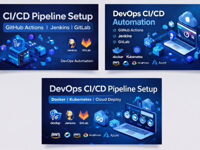 CI/CD Pipeline Setup using GitHub Actions, Jenkins or GitLab