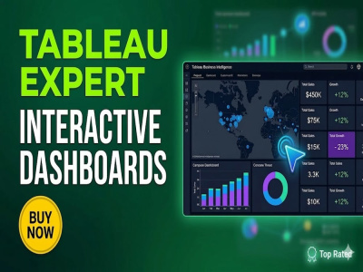 Expert Tableau data analysis report and visualization within 24 hours.