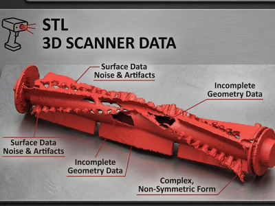 Reverse Engineering STL Data to CAD STEP