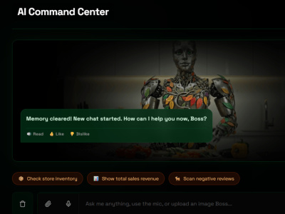 A Custom AI Command Canter Dashboard with Voice & Vision | Upwork