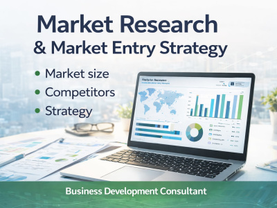 A detailed market research report and actionable market entry strategy