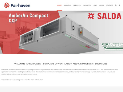 A professional HVAC business WordPress website