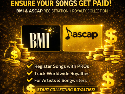 Registered your songs with bmi and setup worldwide royalties collection