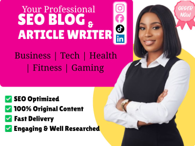 High-Quality SEO Blog & Article Writing | 100% Unique | 24hr Delivery.