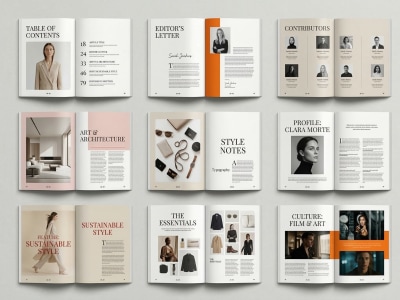 A premium Editorial, Magazine Design
