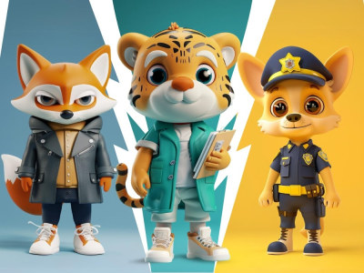 3D Model Cartoon Style, Character Modeling & Rendering