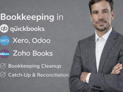 I will manage bookkeeping in QuickBooks, Xero, Odoo, and Zoho Books
