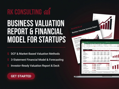 Business Valuation Report & Financial Model for any Startup/Industry