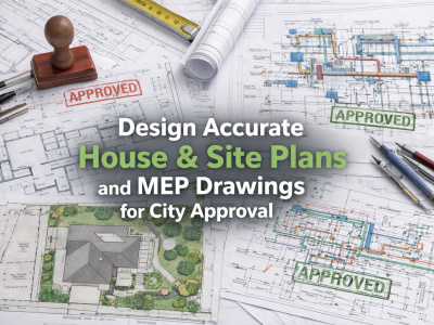 City-Approved House Plans, Site Plans & MEP Drawings