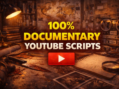 High-Retention YouTube Scripts | True Crime, Documentary, Celebrity, Anime