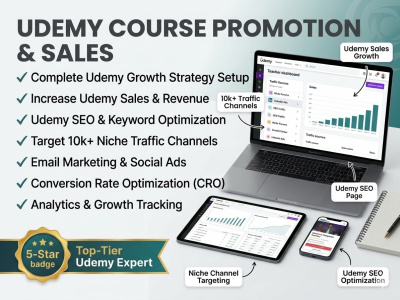 Udemy Course Promotion, increase udemy sales, udemy growth, udemy