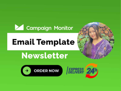 Campaign monitor email template and newsletter for email marketing