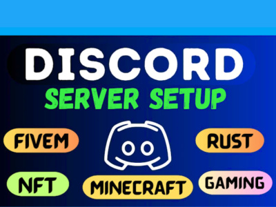 Setup Custom Rust Server | Minecraft | Fivem | Nft | Gaming Discord Server