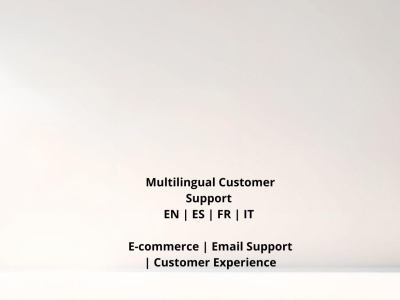 Multilingual customer support for e-commerce (EN/ES/FR/IT)