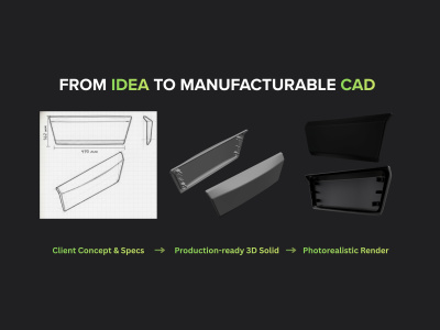 Your plastic part, engineered for manufacturing — CATIA, DFM & CAD
