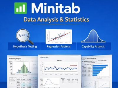 I will analyze your data using Minitab (Six Sigma & Statistics)