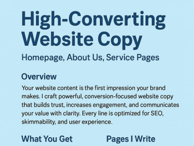A Direct Response Copywriter | Marketing Copywriter | Sales Copywriter