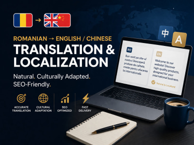 Translation and localization of your website (RO/ EN/ ZH)