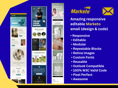Email Template Design, Marketo Newsletter & Landing Page Expert