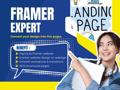 Framer landing page, Create Website on Framer, Figma to Framer development