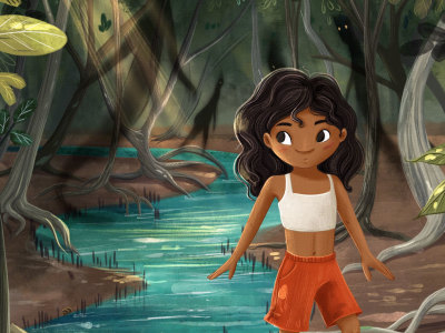 A professional eye-catching book/comic book illustration
