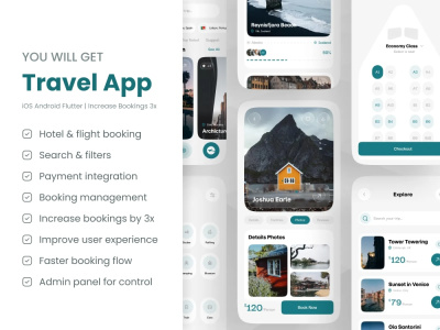 Flutter Developer | Travel Booking App to Increase Bookings 3X