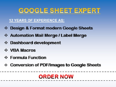 Professional automated Googlesheets / Spreadsheets