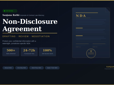 A lawyer-drafted NDA protecting your confidential information