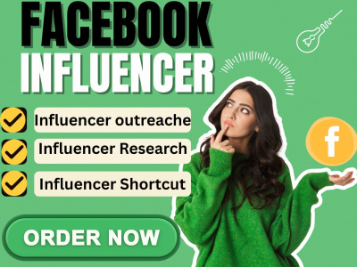 Facebook Influencer Research & Outreach Services