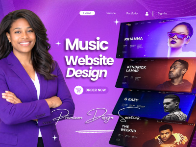 Music website, podcast website, bandzoogle website, music promotion website
