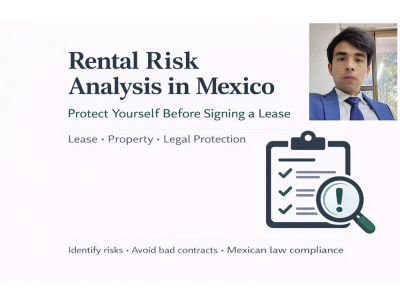 A legal risk analysis before renting property in Mexico